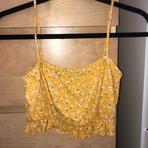 Pacsun crop floral tank